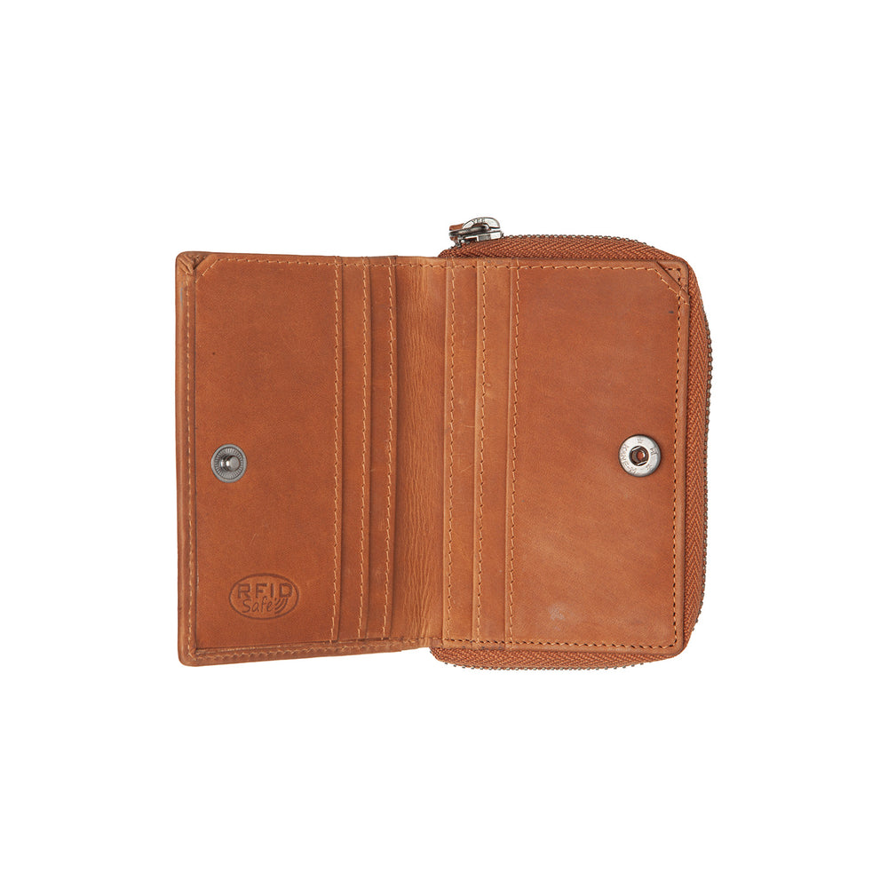 Leder Geldbörse Cognac Osum