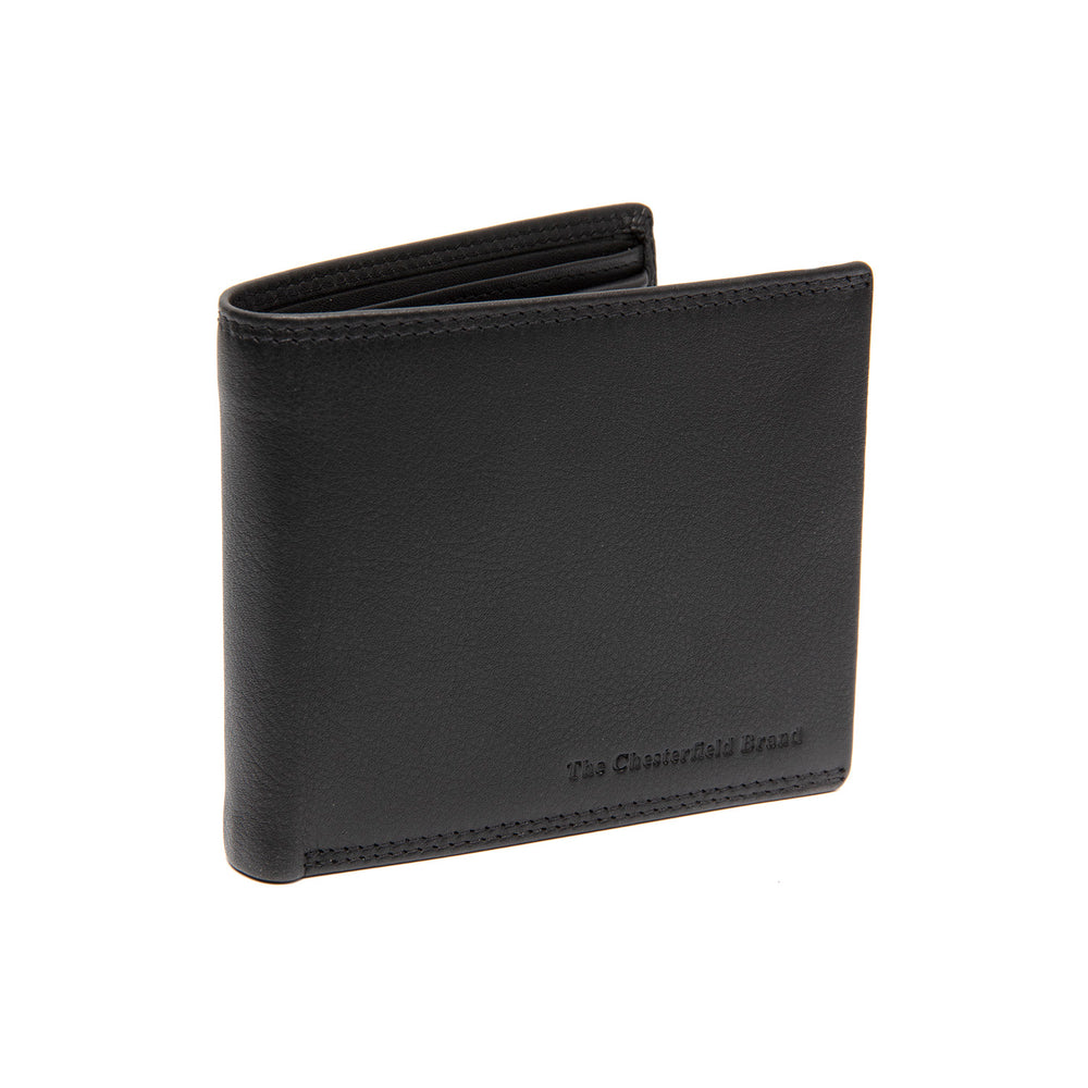 Leather Wallet Black Stephens