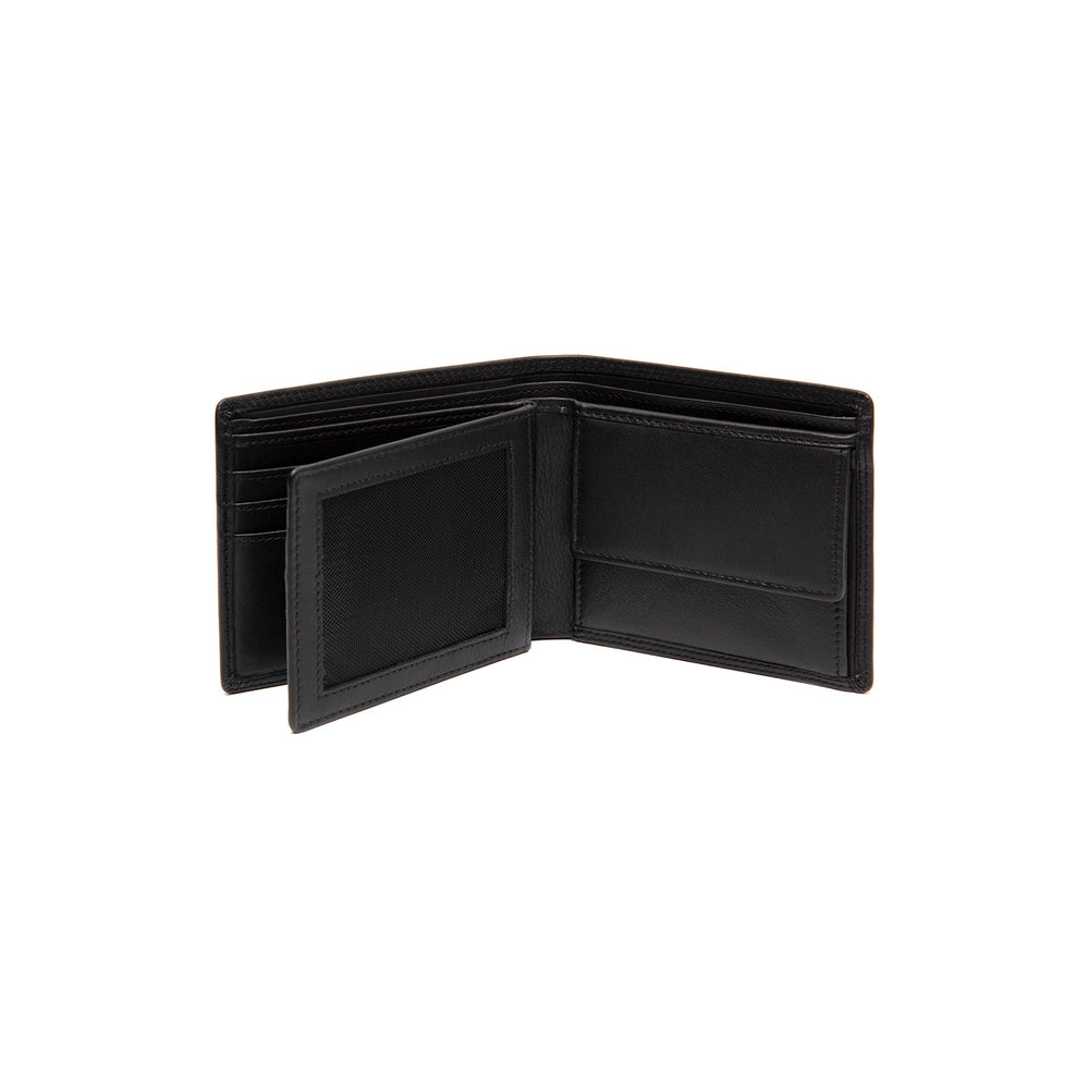Leather Wallet Black Stephens
