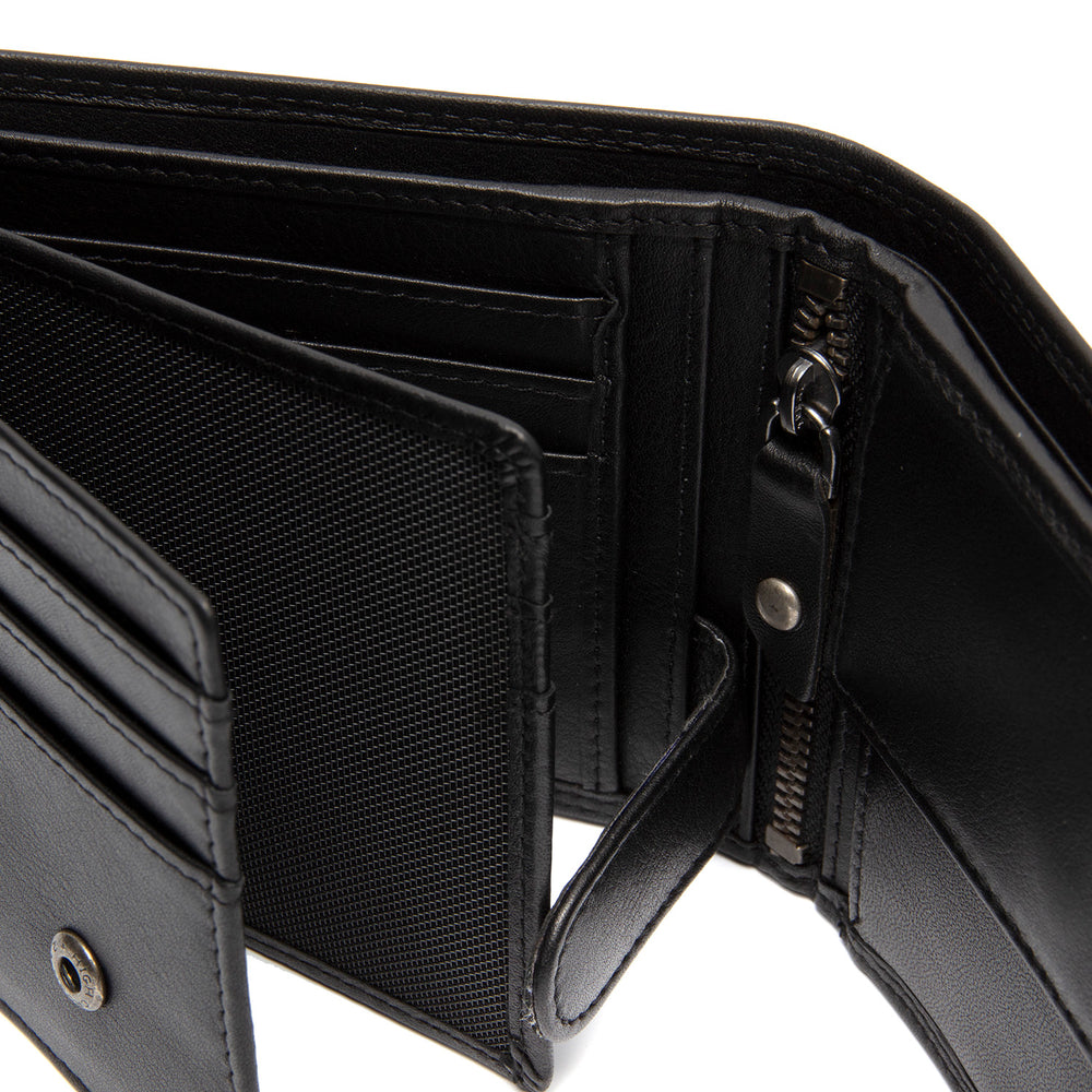 Leder Geldbörse Schwarz Hendrick