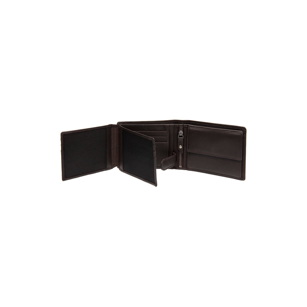 Leder Geldbörse Braun Hendrick