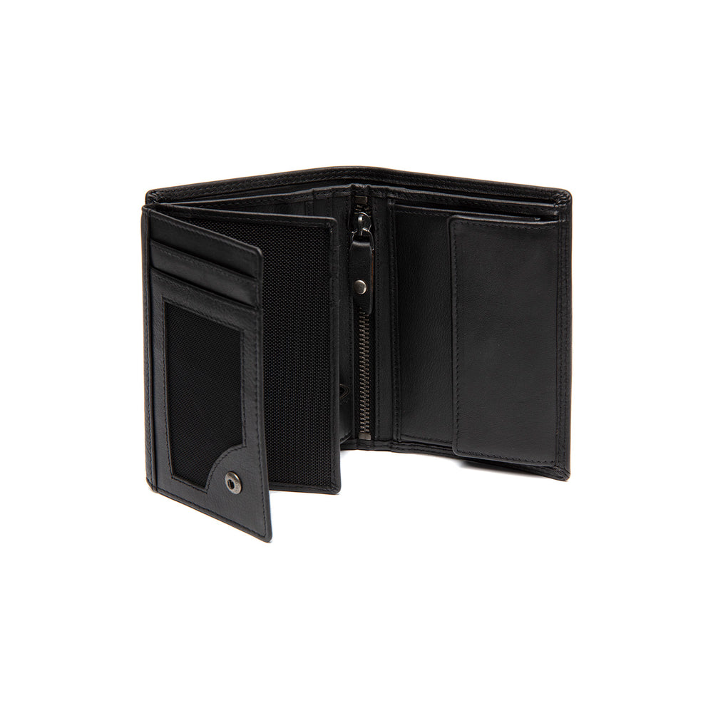 Leder Geldbörse Schwarz Leroy