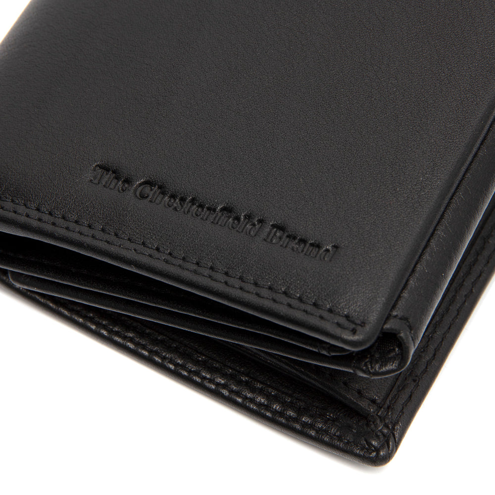 Leder Geldbörse Schwarz Leroy