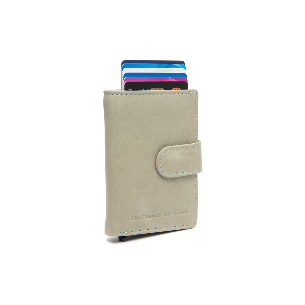Leather Card Holder Ocean Green Kaunas