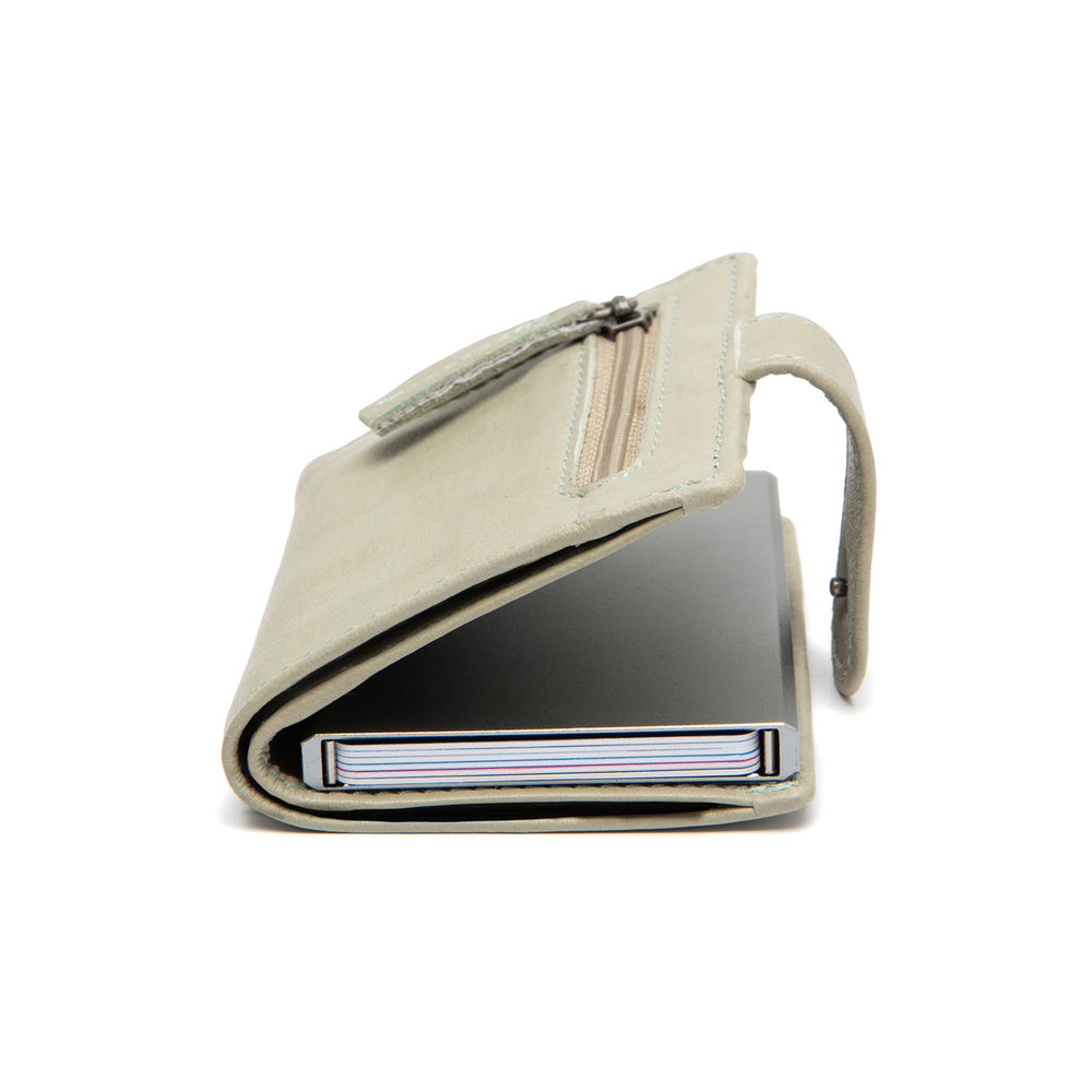 Leather Card Holder Ocean Green Kaunas