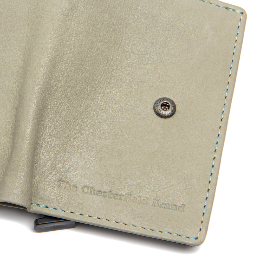Leather Card Holder Ocean Green Kaunas