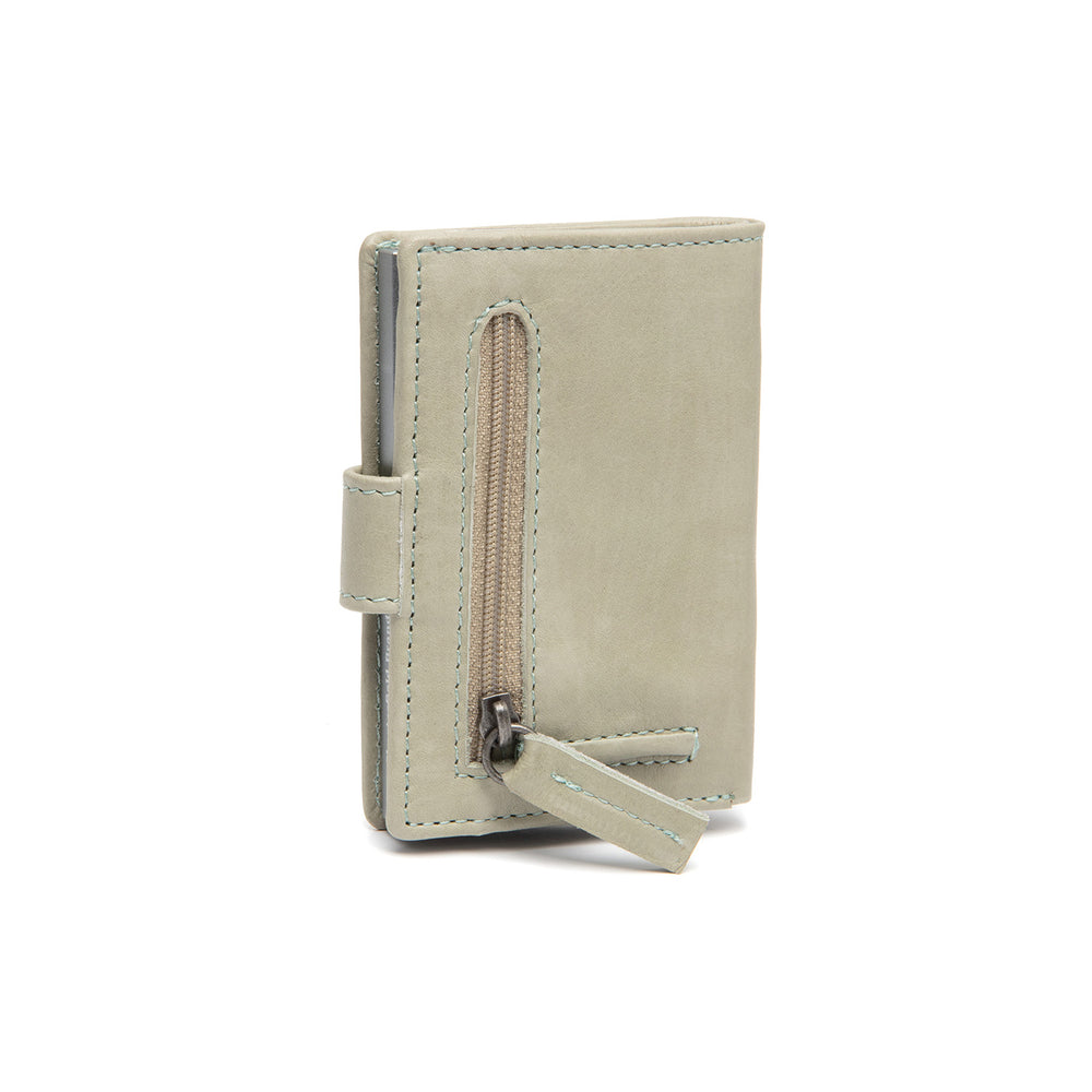Leather Card Holder Ocean Green Kaunas
