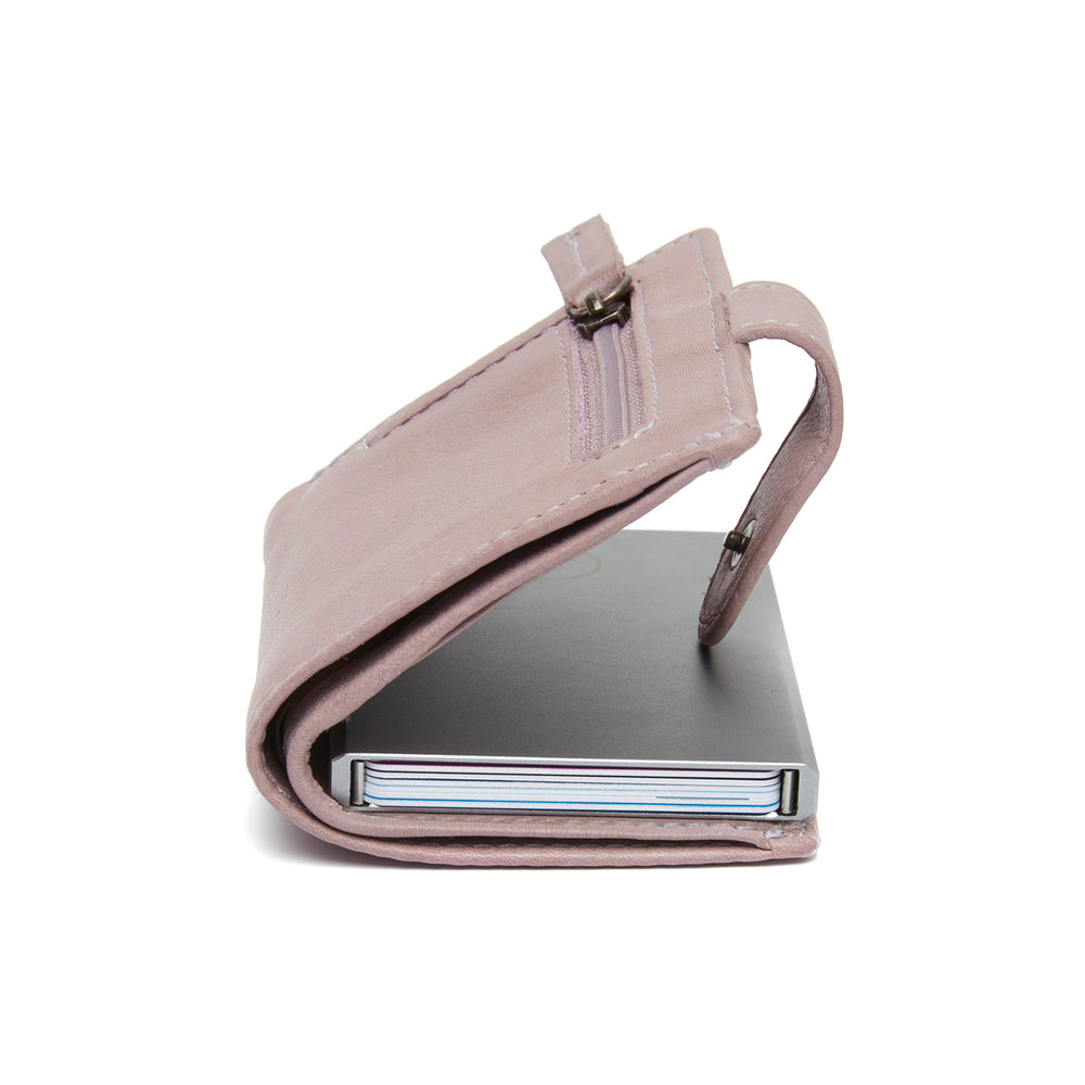Leather Card Holder Lavender Lilac Kaunas