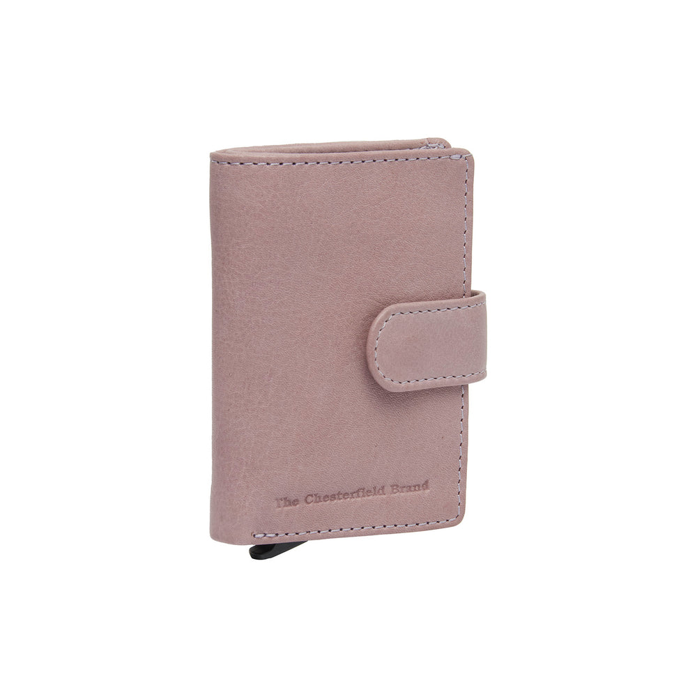 Leather Card Holder Lavender Lilac Kaunas