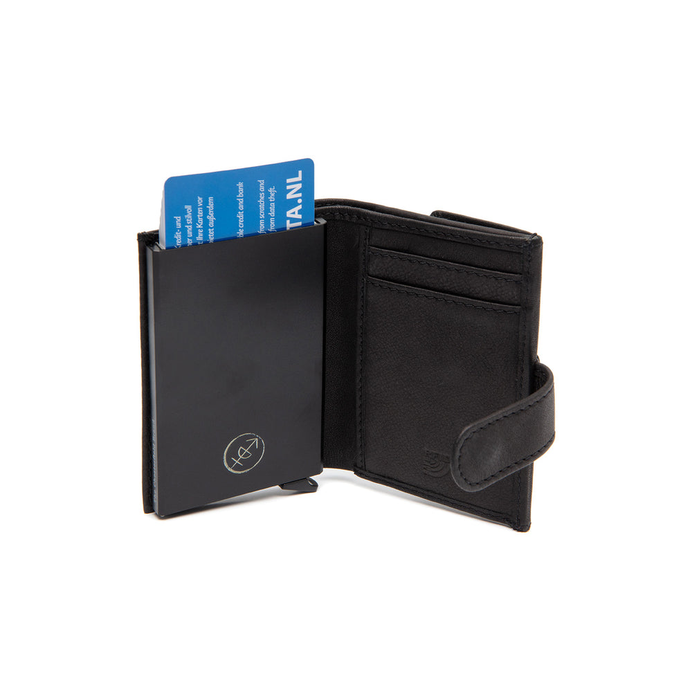 Leather Card Holder Black Torola