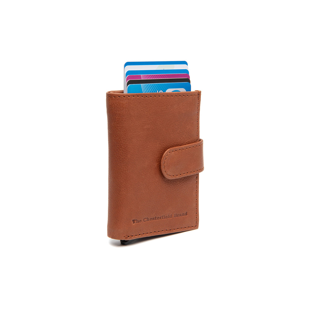 Leather Card Holder Cognac Torola