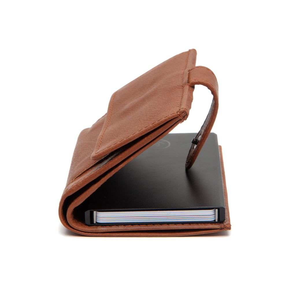 Leather Card Holder Cognac Torola