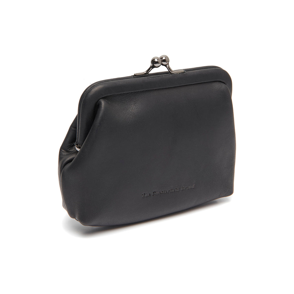 Portefeuille en Cuir Noir Nera