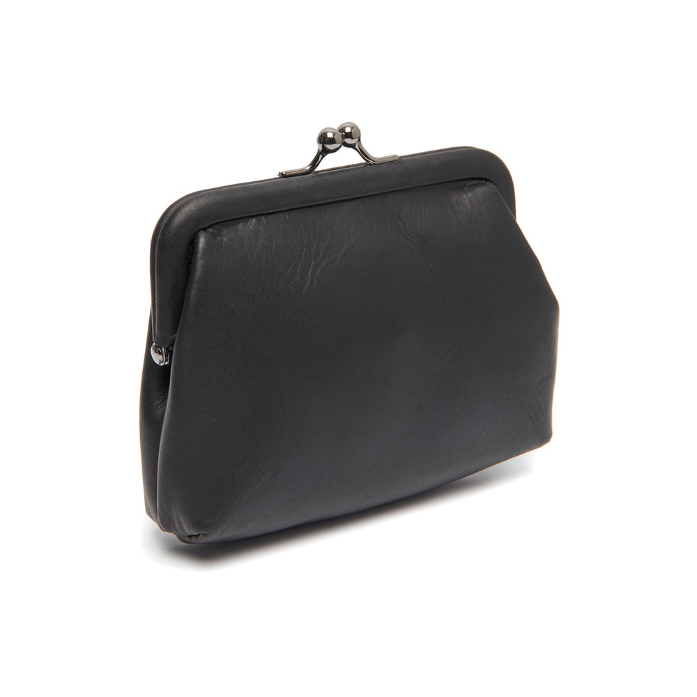 Portefeuille en Cuir Noir Nera
