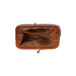 Leather Wallet Cognac Nera