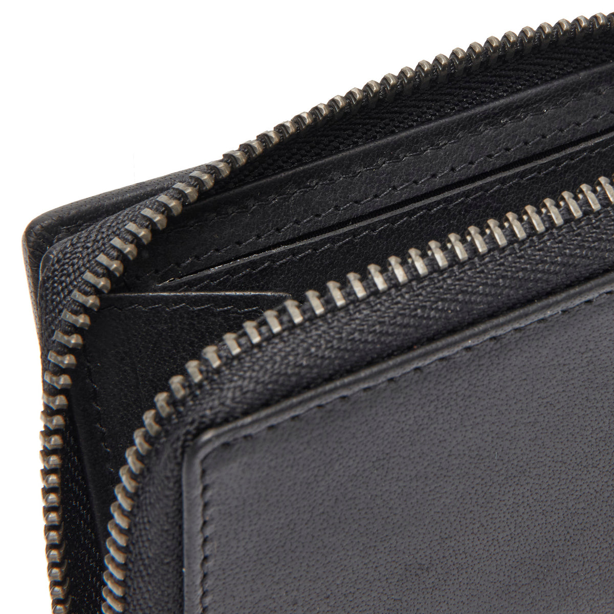 Portefeuille en Cuir Noir Sionel