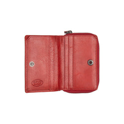 Leather Wallet Red Sionel