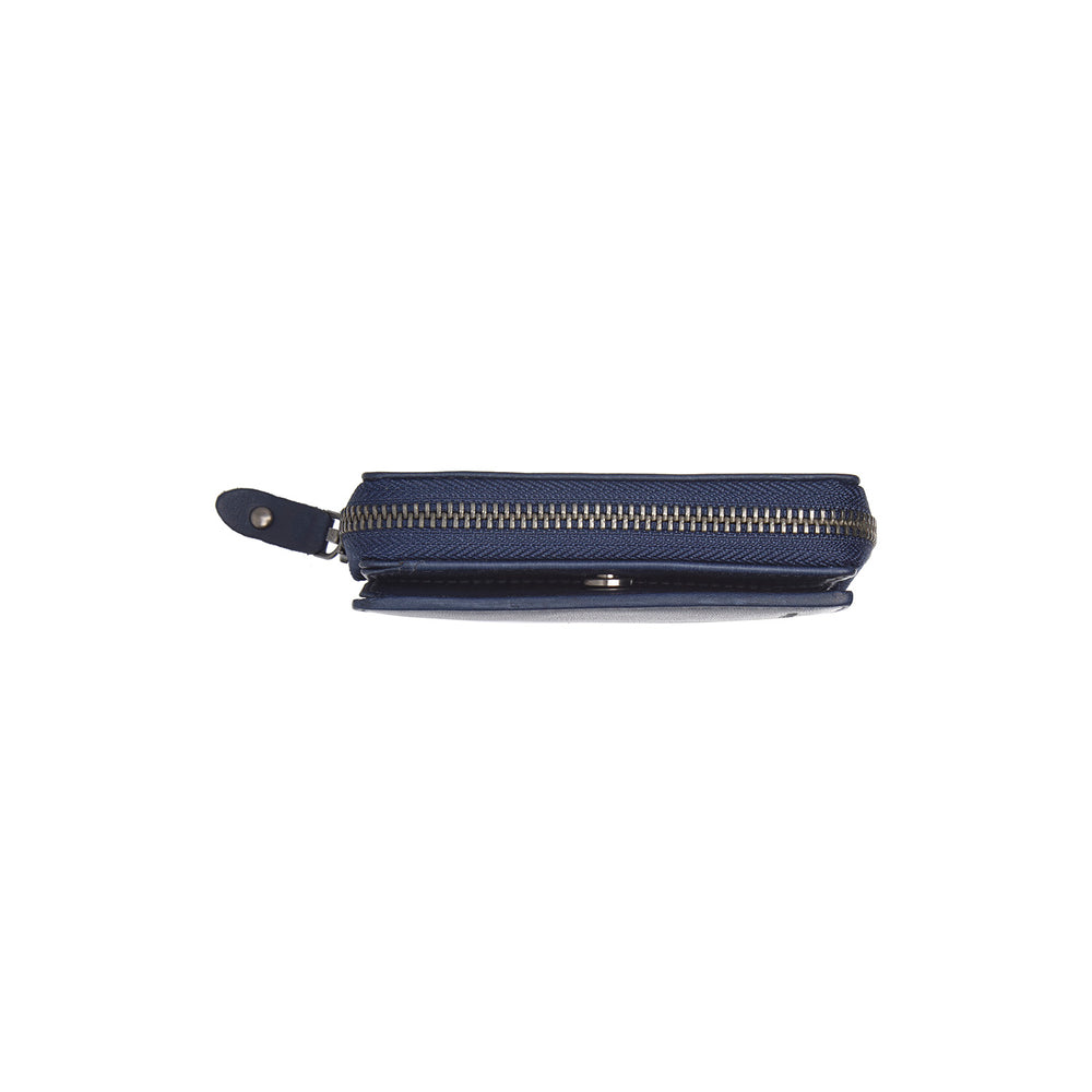 Leather Wallet Navy Sionel