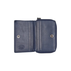 Leather Wallet Navy Sionel
