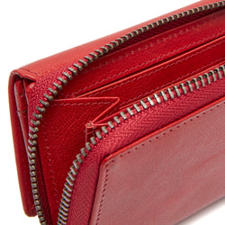 Leather Wallet Red Rimili