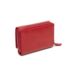 Leather Wallet Red Rimili