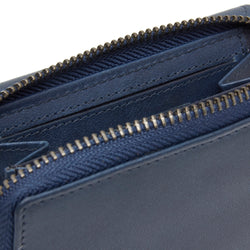 Leather Wallet Navy Rimili