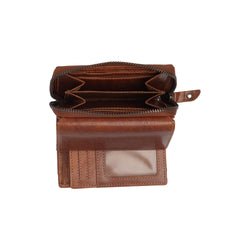 Leather Wallet Cognac Rimili