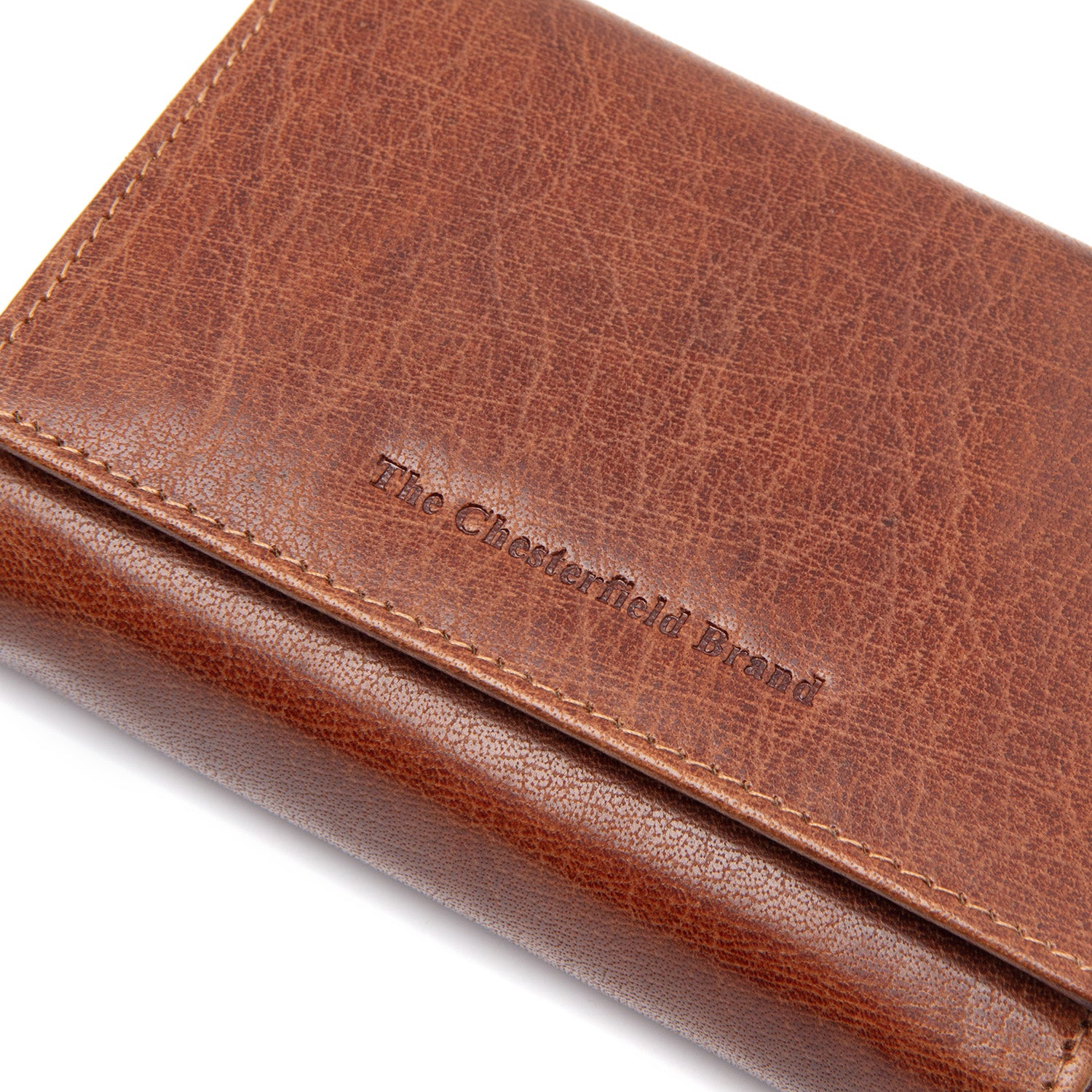 Leren Portemonnee Cognac Rimili