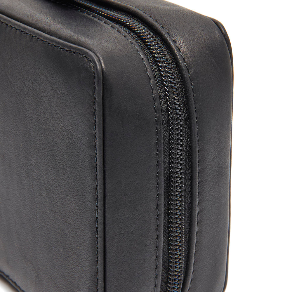 Leder Tech-Organizer Schwarz Ardan