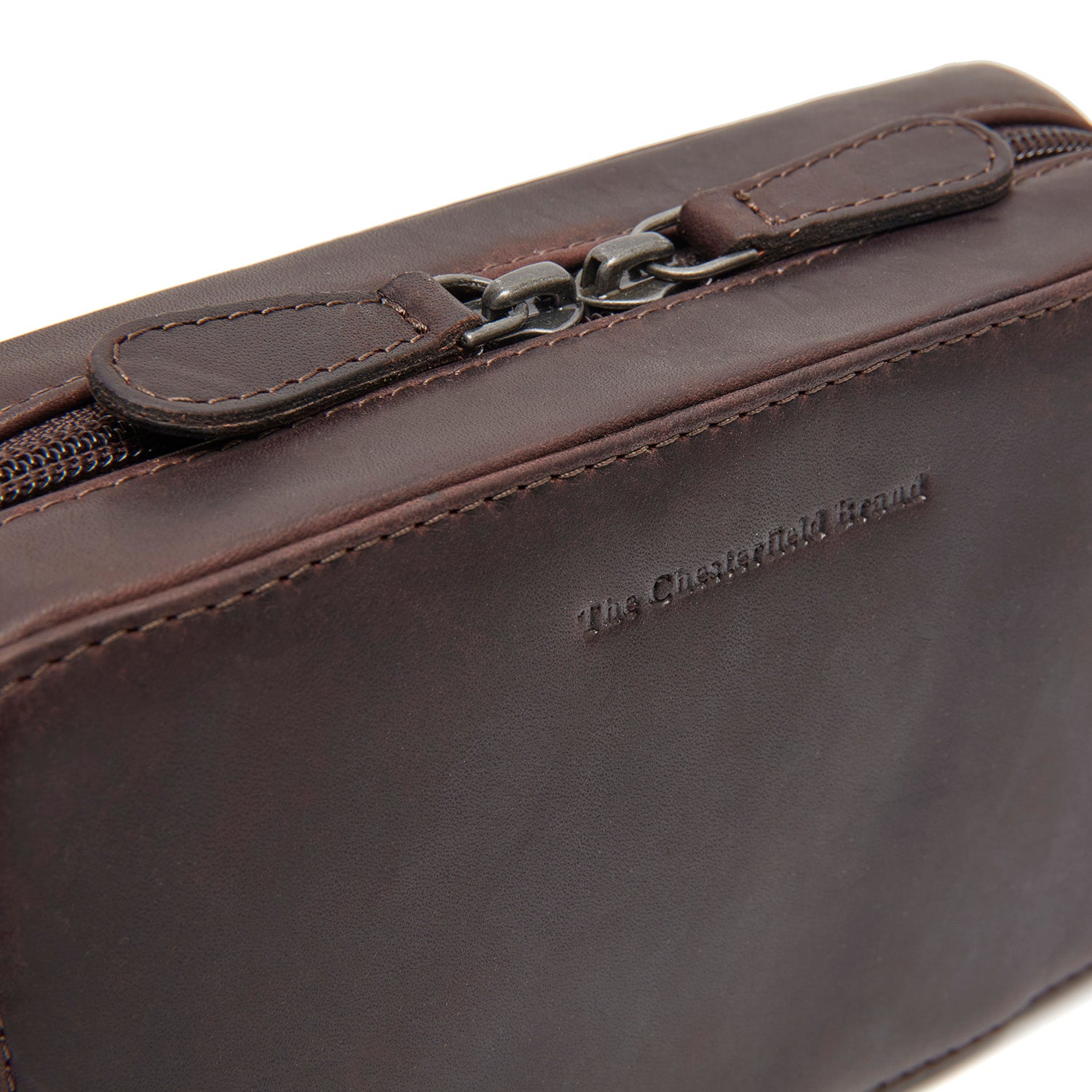 Leather Tech-Organizer Brown Ardan