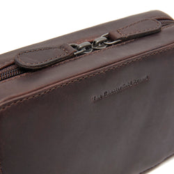 Leather Tech-Organizer Brown Ardan