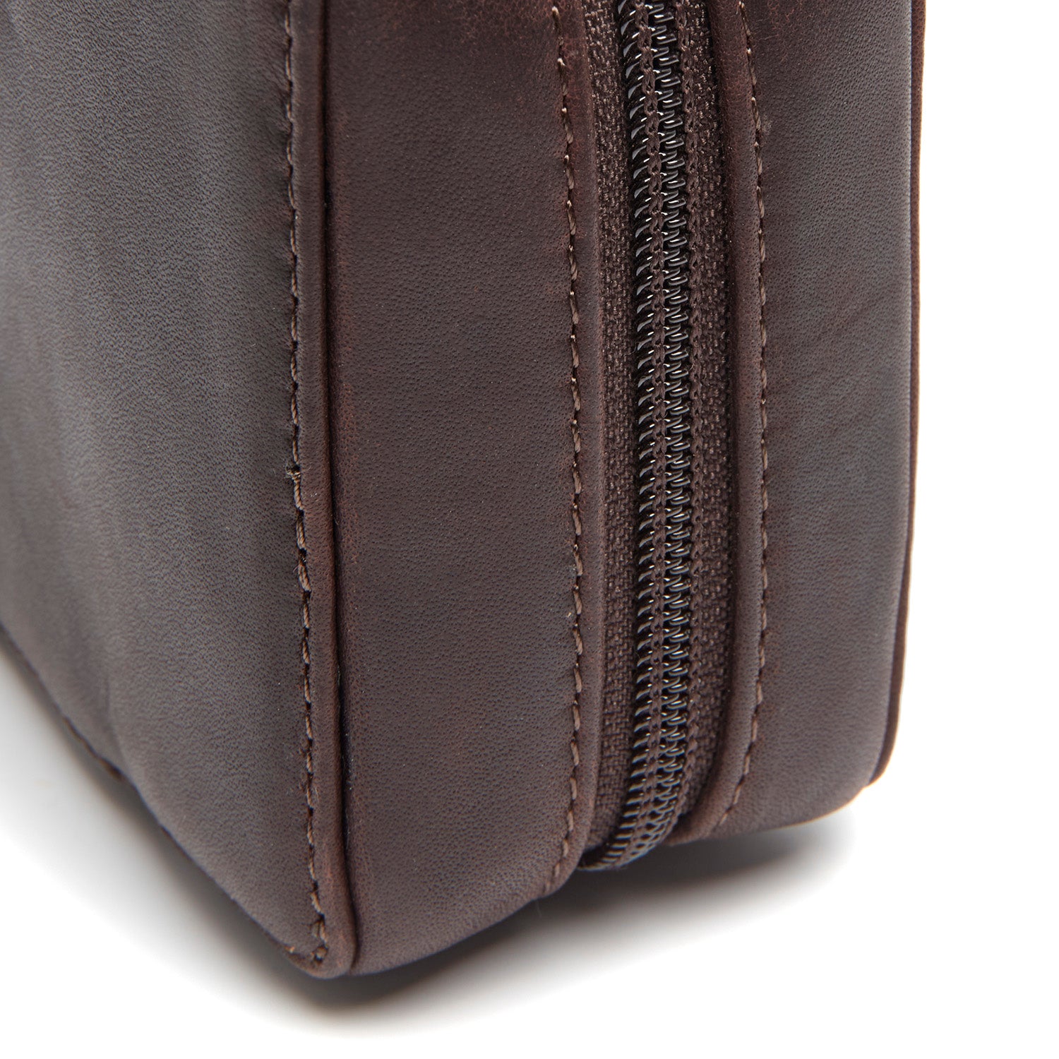 Leather Tech-Organizer Brown Ardan