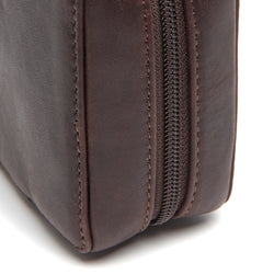 Leather Tech-Organizer Brown Ardan