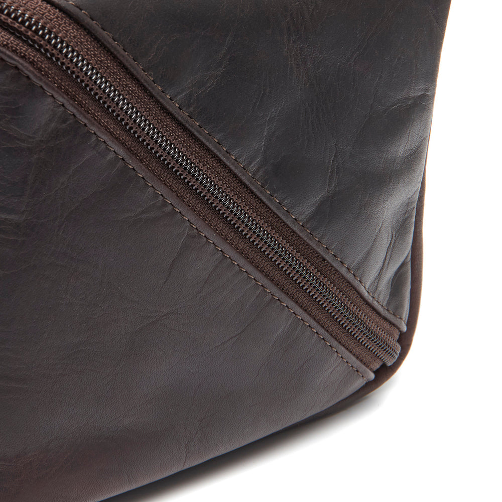 Leder Kulturtasche Braun Elmia