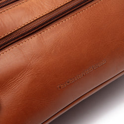Leren Toilettas Cognac Elmia