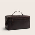 Leather Toiletry Bag Brown Trevia
