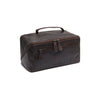Leather Toiletry Bag Brown Trevia