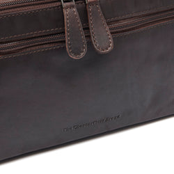 Leather Toiletry Bag Brown Trevia
