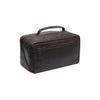 Leather Toiletry Bag Brown Trevia