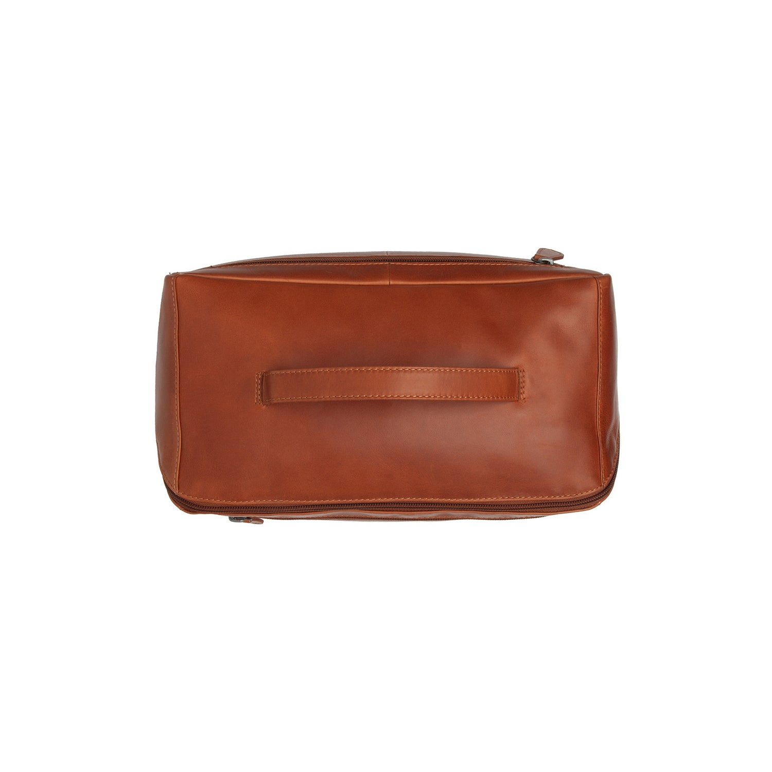 Leren Toilettas Cognac Trevia