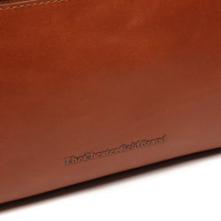 Leren Toilettas Cognac Trevia