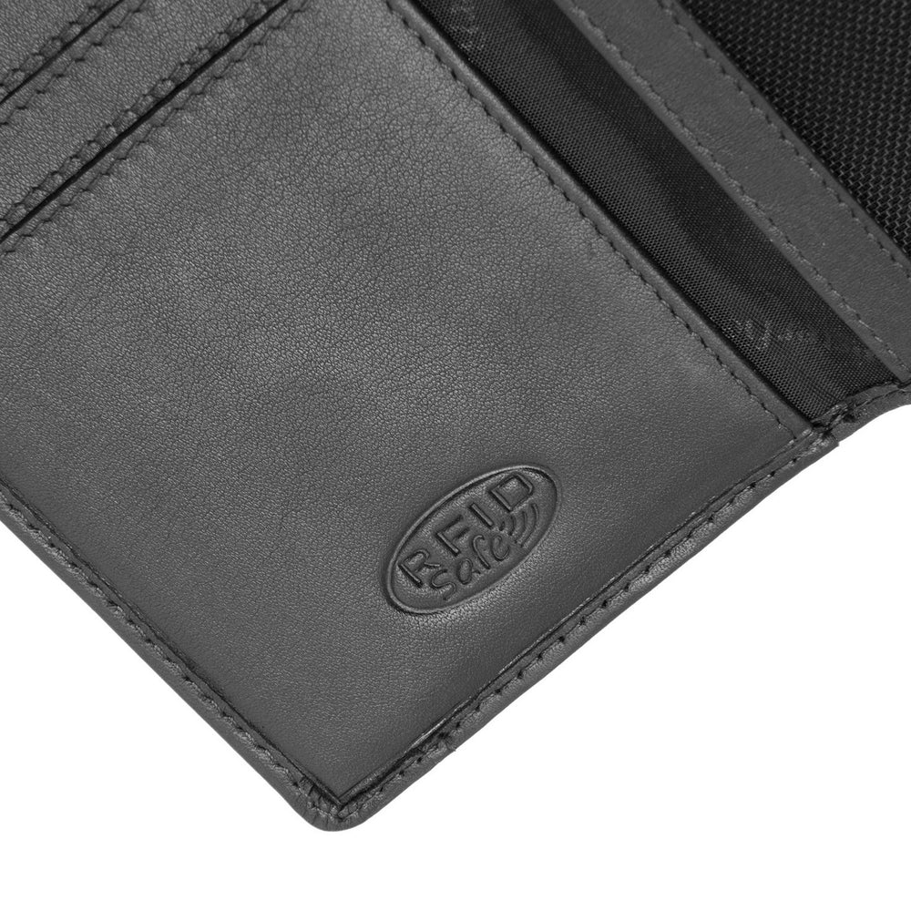 Leder Geldbörse Schwarz Aldra