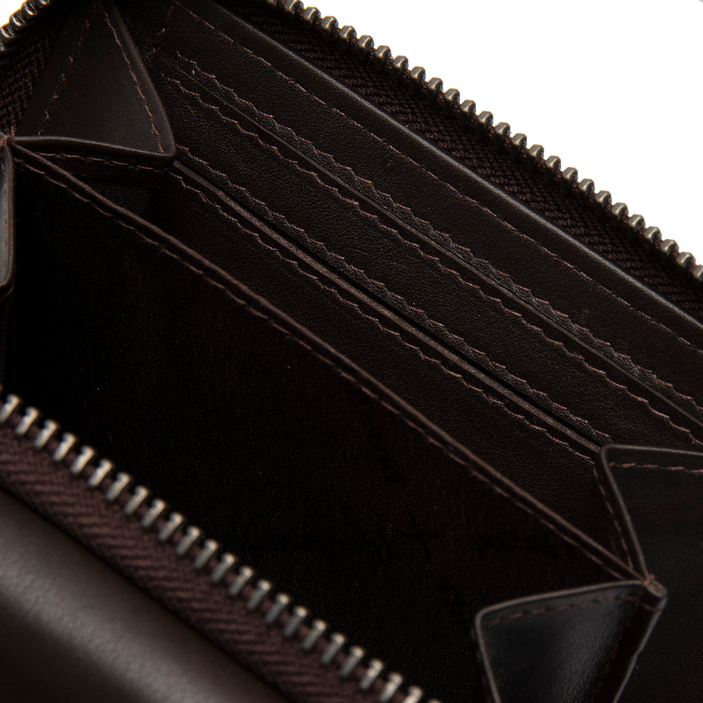 Leather Wallet Brown Aldra