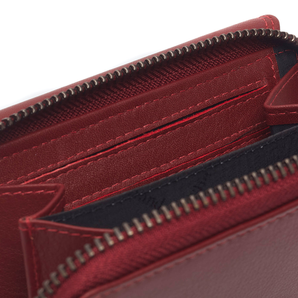 Leather Wallet Red Aldra