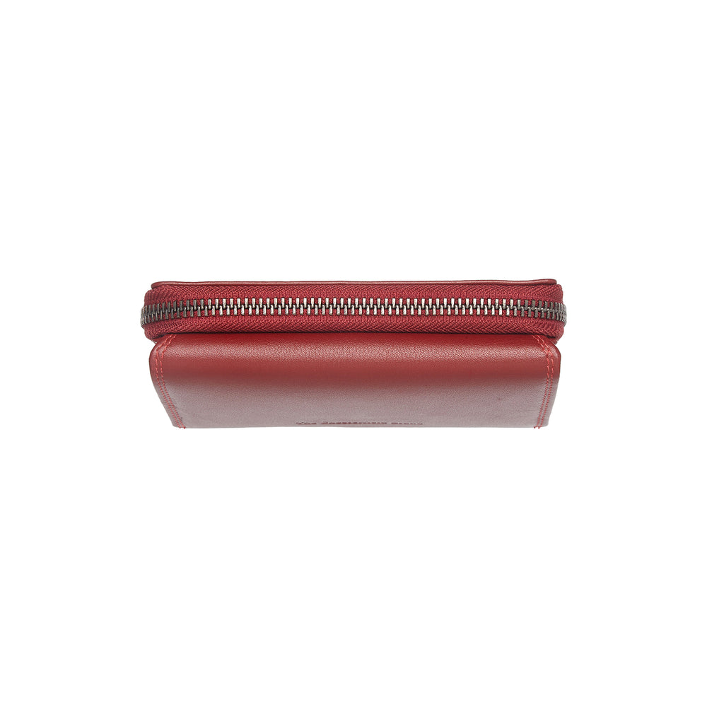 Leather Wallet Red Aldra