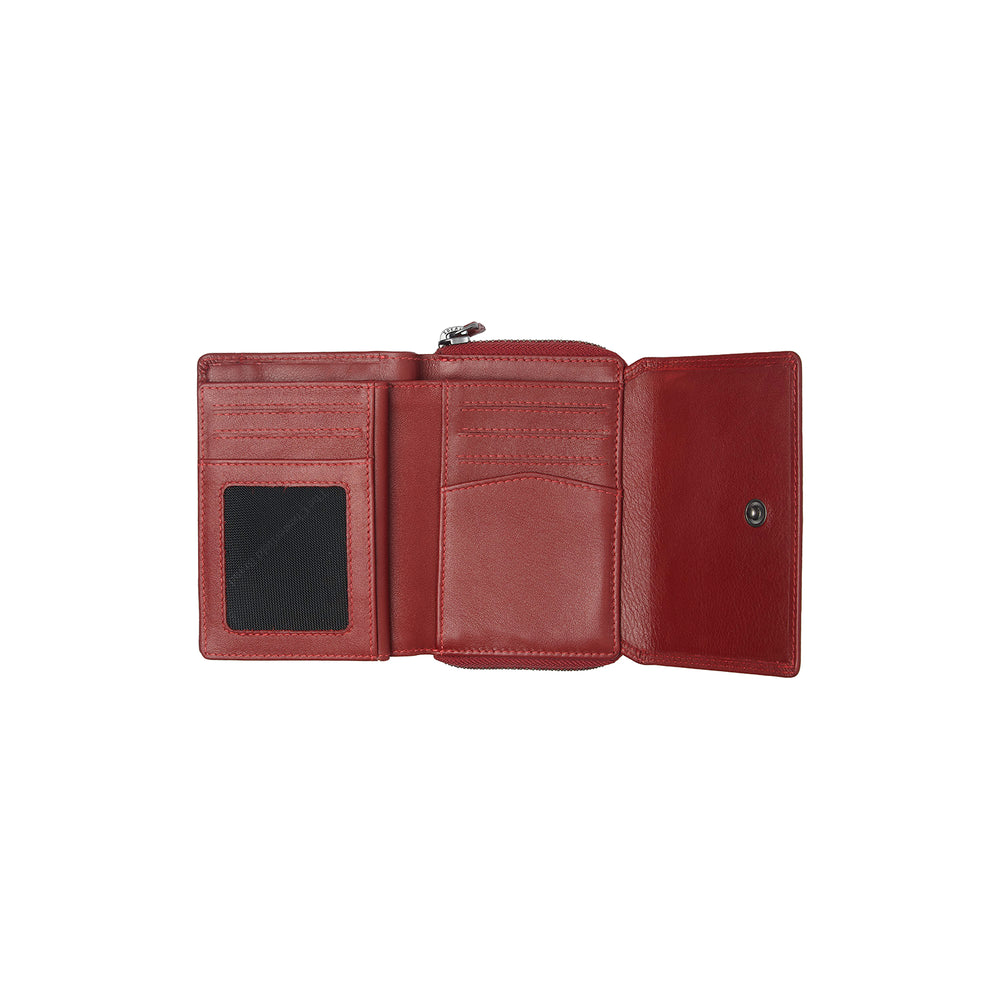 Leather Wallet Red Aldra