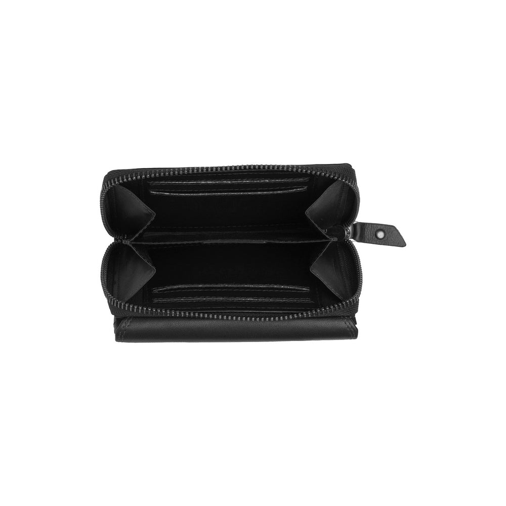Leather Wallet Black Doniva