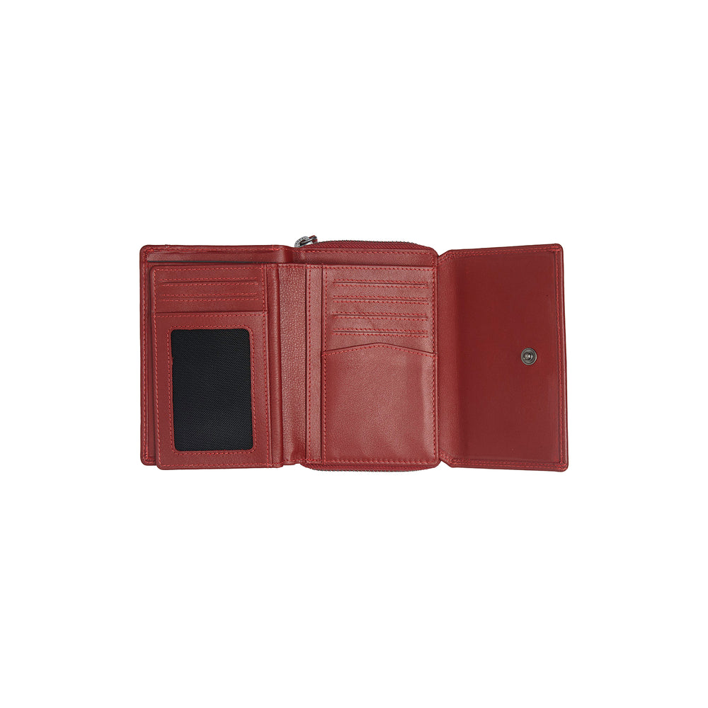 Leather Wallet Red Doniva