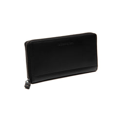 Leder Portemonnaie Schwarz Cantara