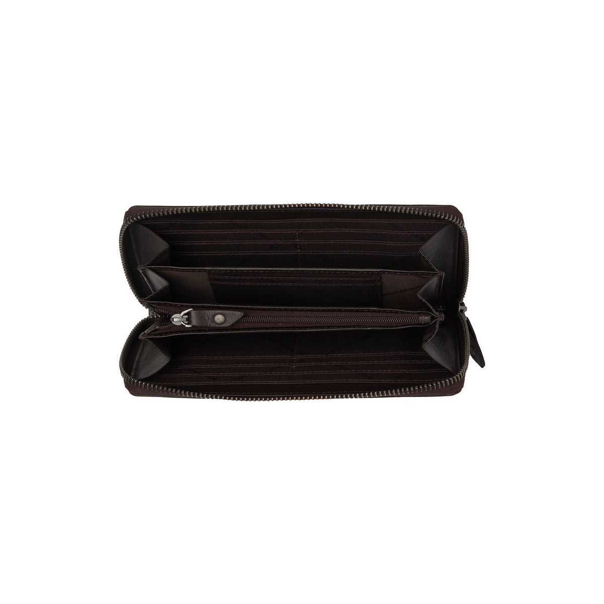 Leather Wallet Brown Cantara